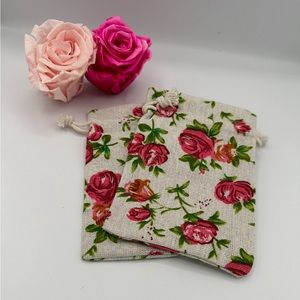 Rose Canvas gift bags (10)